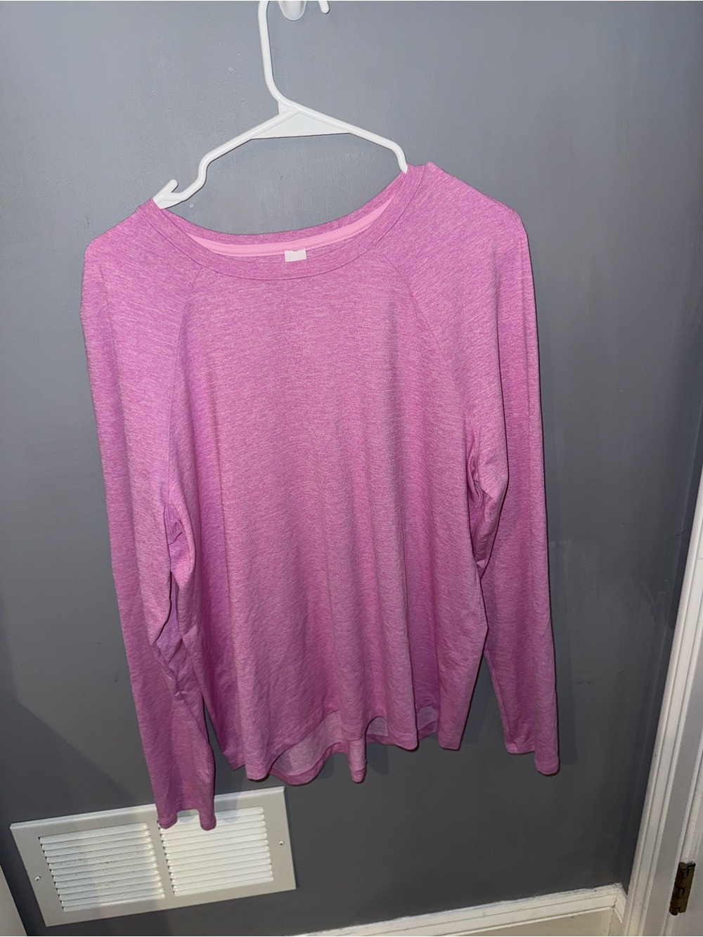 Lululemon Women’s Pink Heathered Long Sleeve Athletic Top Size 12